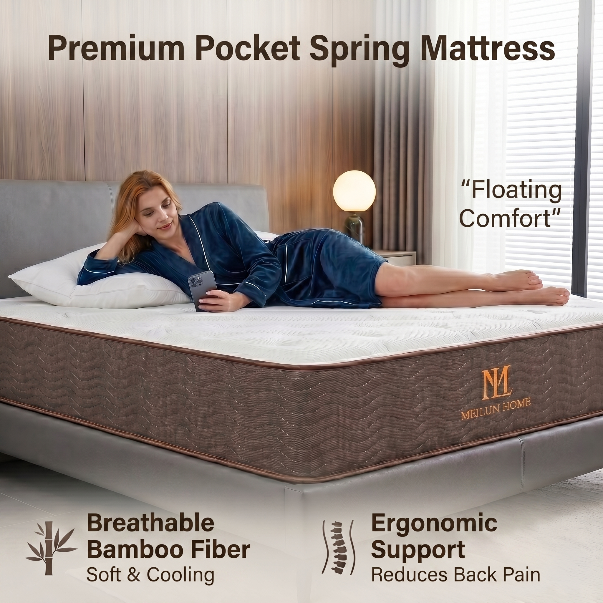 MeiLun E1 Hybrid Pocket Spring Mattress - image 6