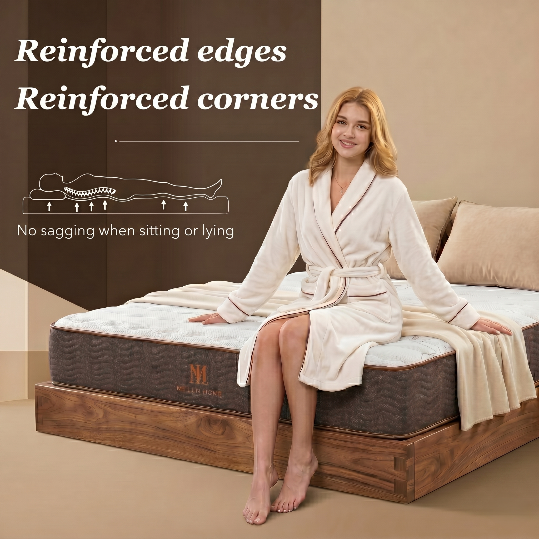 MeiLun E1 Hybrid Pocket Spring Mattress - image 8