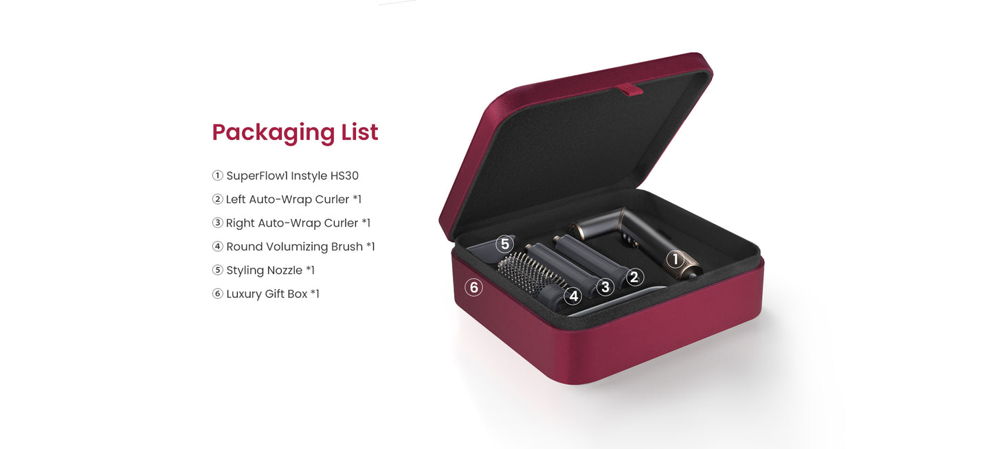 Coshare Superflow Instyle HS30 4 in 1 Airstyler Black