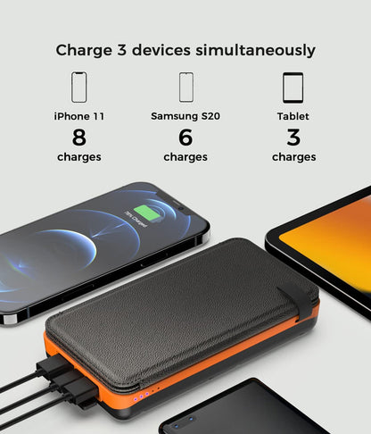 FenX Solar Powerbank 10.000mAh – Draagbare Zonne-energie Oplader