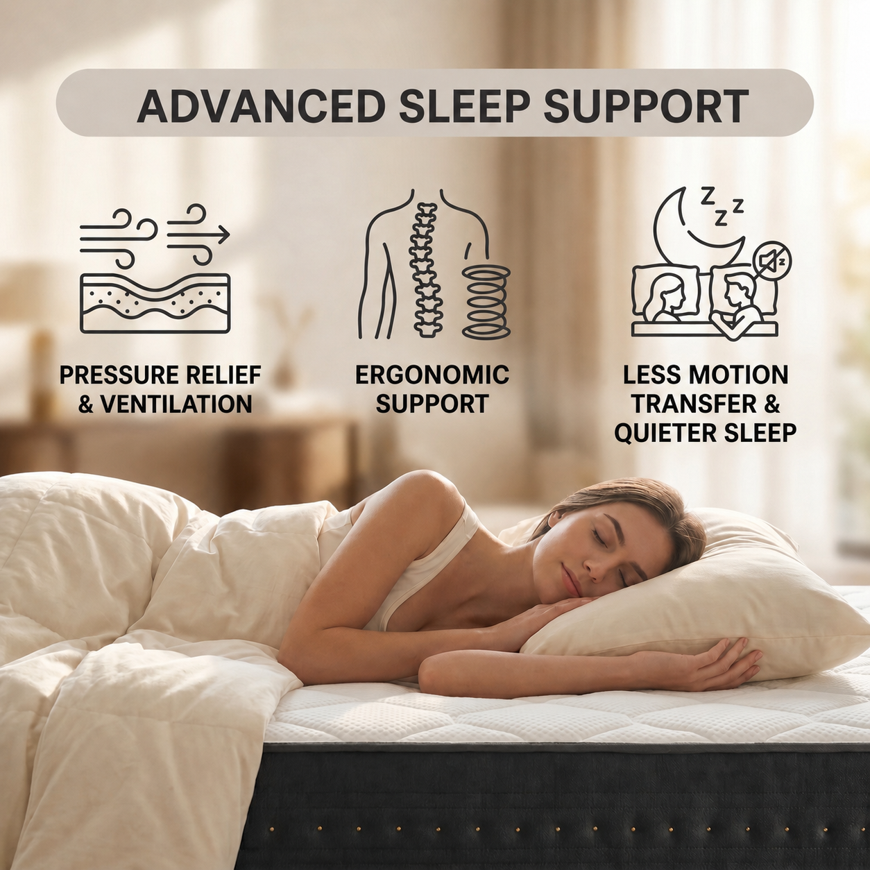 MeiLun C1 Hybrid Pocket Spring Mattress - image 2