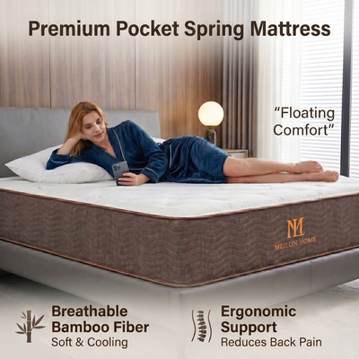MeiLun E1 Hybrid Pocket Spring Mattress - image 6
